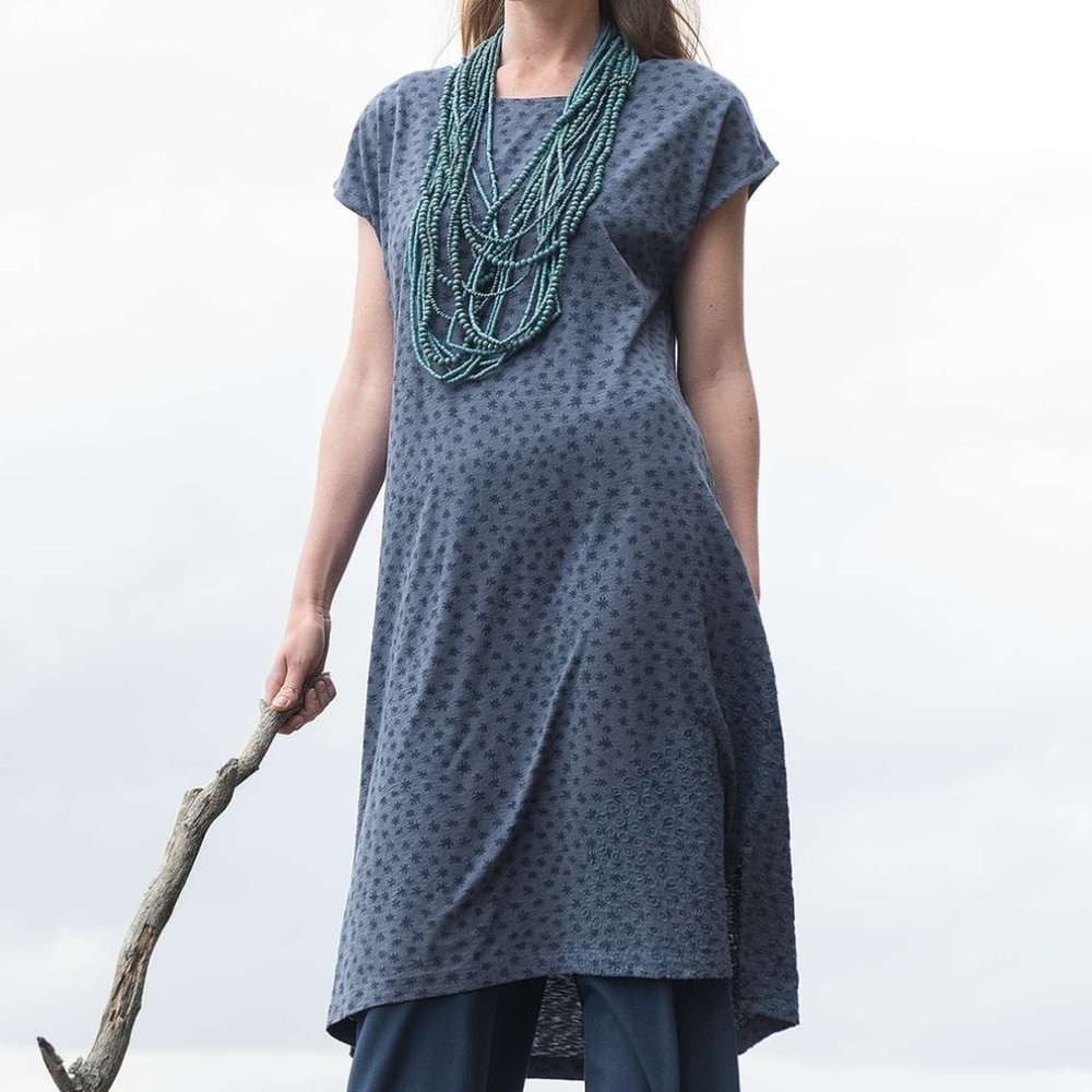 Gudrun Sjoden Sakara Dress in Dusky Blue (S)